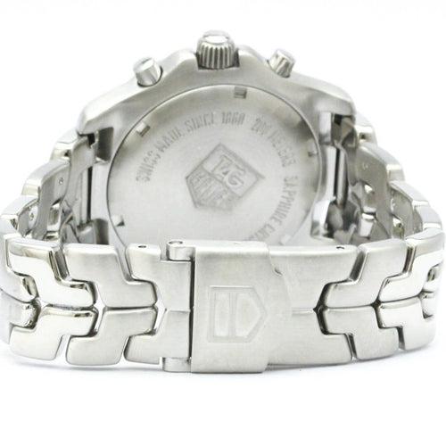 Montre TAG Heuer Link - Montre chronographe quartz acier diamants et nacre 58 Facettes ix7763o4ph