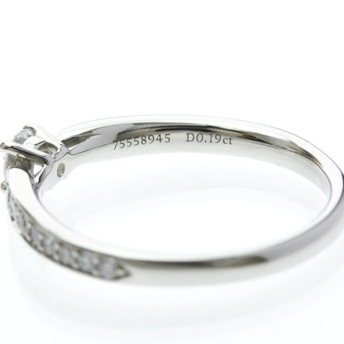 Bague 52 Tiffany & Co. Harmony - Bague solitaire en platine et diamants F/SI1 58 Facettes wosr1tun16