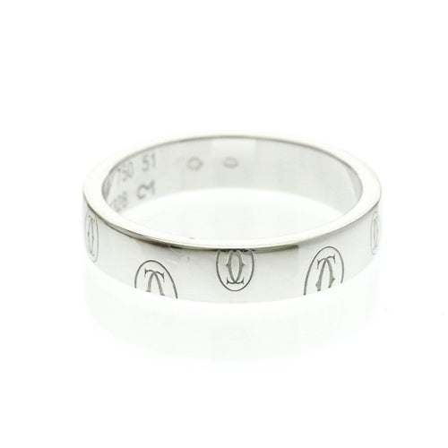 51 Cartier - Bague Logo de Cartier en or blanc 58 Facettes lx6g9663ci