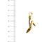 Pendentif Rosato Bags&Shoes - Pendentif chaussure en or jaune 18 ct émaillé bordeaux 58 Facettes 28751
