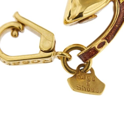 Pendentif Rosato Bags&Shoes - Pendentif chaussure en or jaune 18 ct émaillé bordeaux 58 Facettes 28751