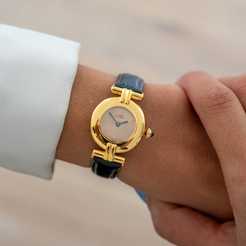 Montre Cartier Must Colisée - Montre en vermeil cadran champagne 58 Facettes 592