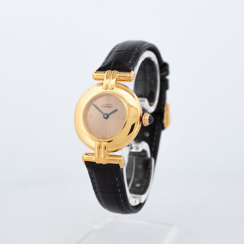 Montre Cartier Must Colisée - Montre en vermeil cadran champagne 58 Facettes 592