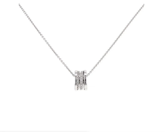 Collier Bulgari B.zero1 - Collier en or blanc et diamants 58 Facettes 345A26_M