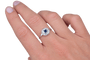 Bague 59 Bague Art déco en or blanc et saphir 58 Facettes 4134
