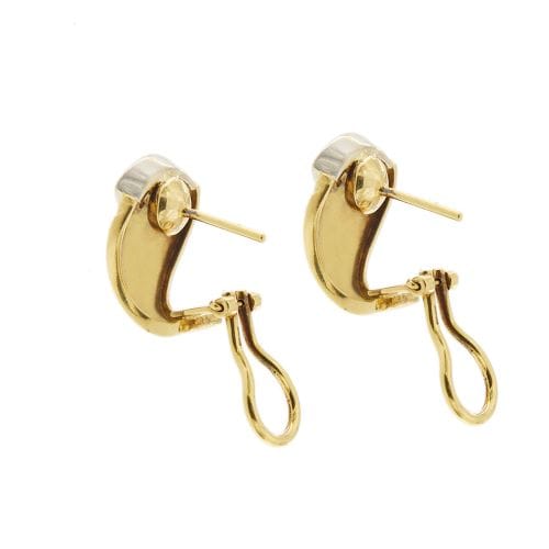 Boucles d'oreilles Boucles d’oreilles à puces en or jaune 18 ct et diamants 58 Facettes 29740