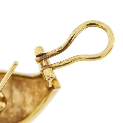 Boucles d'oreilles Boucles d’oreilles à puces en or jaune 18 ct et diamants 58 Facettes 29740