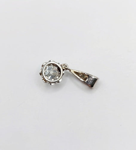Pendentif Pendentif antique en or blanc 18K, platine et diamants 58 Facettes A07751