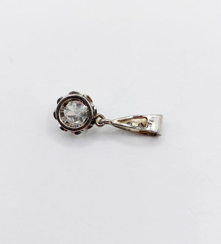 Pendentif Pendentif antique en or blanc 18K, platine et diamants 58 Facettes A07751