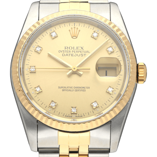 Montre Rolex - Montre Datejust 16233G révisée en or et acier 58 Facettes ROL/DJ1/1559