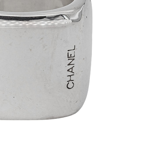 Bague 54 Chanel - Bague bandeau carré en argent 58 Facettes 5742154CN