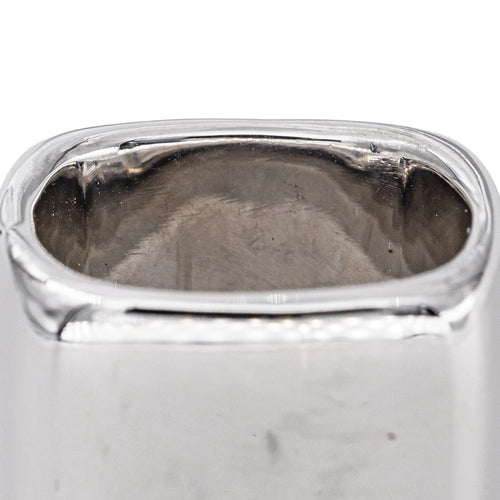 Bague 54 Chanel - Bague bandeau carré en argent 58 Facettes 5742154CN