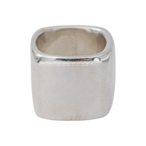 Bague 54 Chanel - Bague bandeau carré en argent 58 Facettes 5742154CN