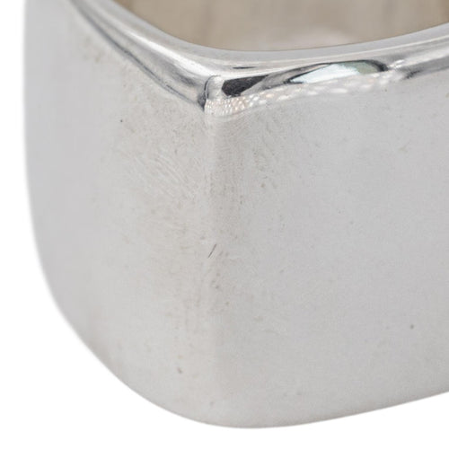 Bague 54 Chanel - Bague bandeau carré en argent 58 Facettes 5742154CN