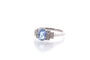 Bague 53 Bague vintage saphir de Ceylan et diamants en platine 58 Facettes 25778