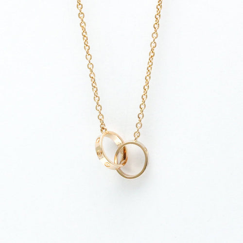 Collier Cartier Love Interlocking - Collier en or rose 18 carats 58 Facettes p6phldozra