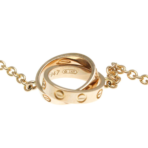 Collier Cartier Love Interlocking - Collier en or rose 18 carats 58 Facettes p6phldozra