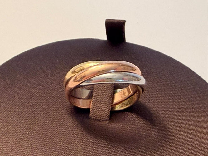Bague 59 Cartier Trinity - Bague en or tricolore 18 ct 58 Facettes AZ-PG-261781
