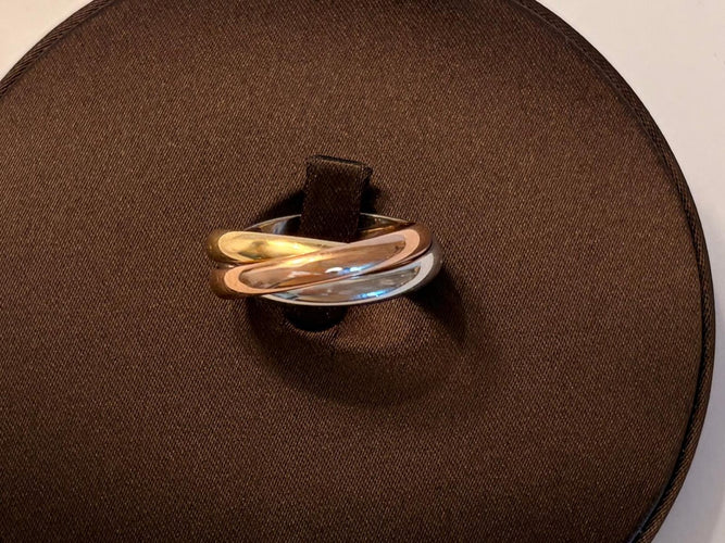 Bague 59 Cartier Trinity - Bague en or tricolore 18 ct 58 Facettes AZ-PG-261781