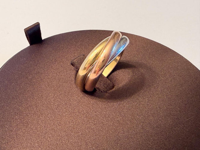 Bague 59 Cartier Trinity - Bague en or tricolore 18 ct 58 Facettes AZ-PG-261781