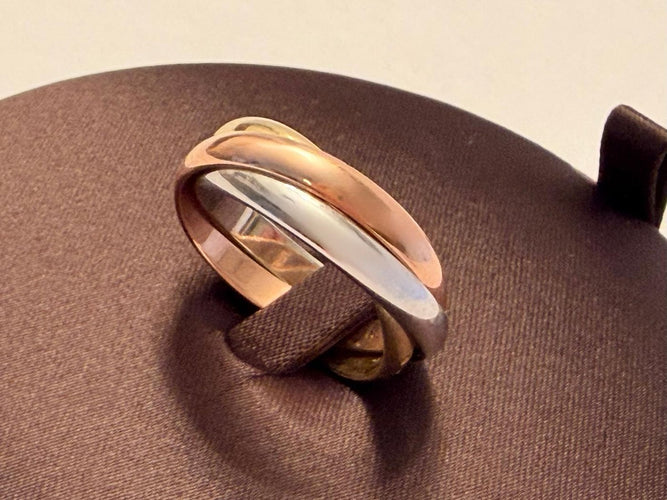 Bague 59 Cartier Trinity - Bague en or tricolore 18 ct 58 Facettes AZ-PG-261781
