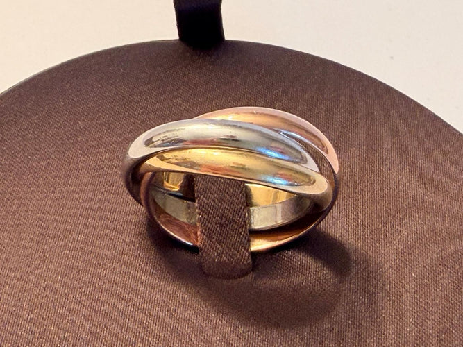 Bague 59 Cartier Trinity - Bague en or tricolore 18 ct 58 Facettes AZ-PG-261781