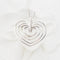 Collier Collier 4 cœurs en or blanc et diamants 58 Facettes 26383