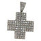 Pendentif Pendentif croix en or blanc et diamants 58 Facettes G4030