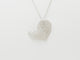 Collier Collier - Pendentif cœur en or blanc et diamants 58 Facettes 18310