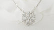 Collier Collier flocon de neige en or blanc et diamants 58 Facettes 21121