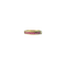 Bague 53.5 Bague demi-alliance en or jaune et rubis 58 Facettes