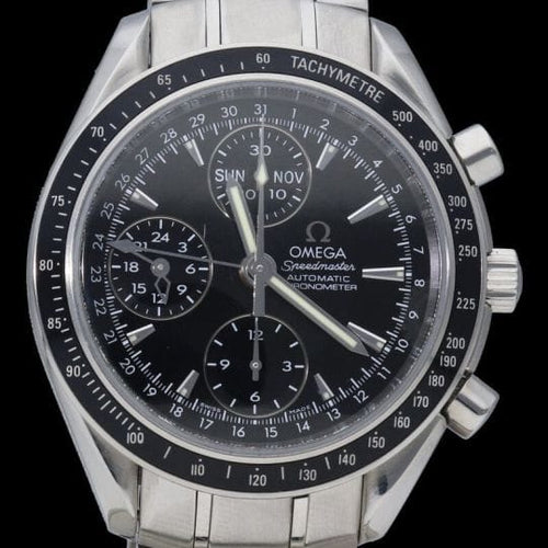 Montre Omega - Montre Speedmaster Day-Date Chronograph en acier 58 Facettes MT48230