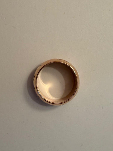 Bague 55 Bvlgari Monologo - Bague large en or rose 58 Facettes AZ-PG-261095