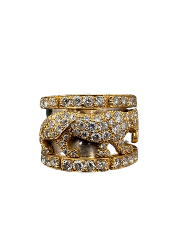 Cartier Mahango Panthère - Ring i gult guld og diamanter 