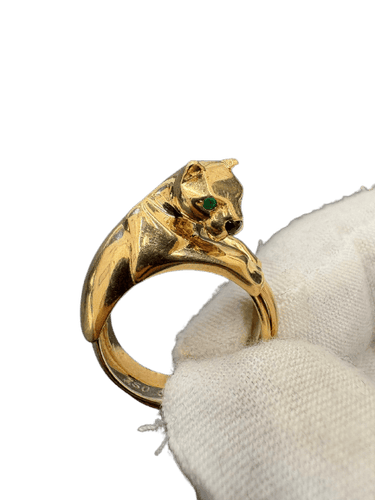 Bague 52 Cartier Panthère Trinity - Bague en or 750 et pierres de couleur 58 Facettes Bague Cartier 2