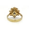 Bague 55 Marguerite - Bague en or jaune, saphir et diamants 58 Facettes 260041SP