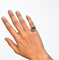 Bague 47 Bague en or blanc 750‰, tourmaline et diamants 58 Facettes 260036SP