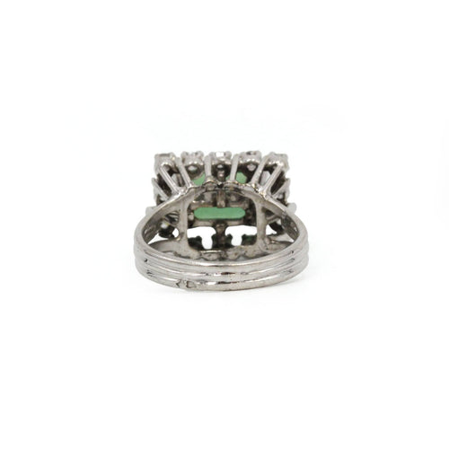Bague 47 Bague en or blanc 750‰, tourmaline et diamants 58 Facettes 260036SP