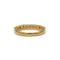 Bague 56 Demi-alliance en or jaune 750 et diamants 58 Facettes 260132R