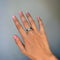 Bague 54.5 Bague en or blanc et jaune 750‰ et diamants 58 Facettes 260124R