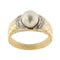 Bague Nimei - Bague en or jaune et or blanc 18 ct, perle et diamants 58 Facettes 33916
