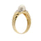 Bague Nimei - Bague en or jaune et or blanc 18 ct, perle et diamants 58 Facettes 33916