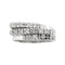 Bague Bague rivière triple en or blanc 18 ct avec diamants 0,48 ct 58 Facettes 30234