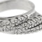 Bague Bague rivière triple en or blanc 18 ct avec diamants 0,48 ct 58 Facettes 30234