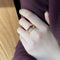 Bague 54 Bague en or jaune, diamants et rubis 58 Facettes 240289R