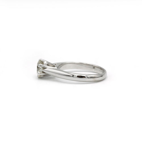 Bague 48 Solitaire - Bague en or blanc et diamant 0,60 ct 58 Facettes 240266R