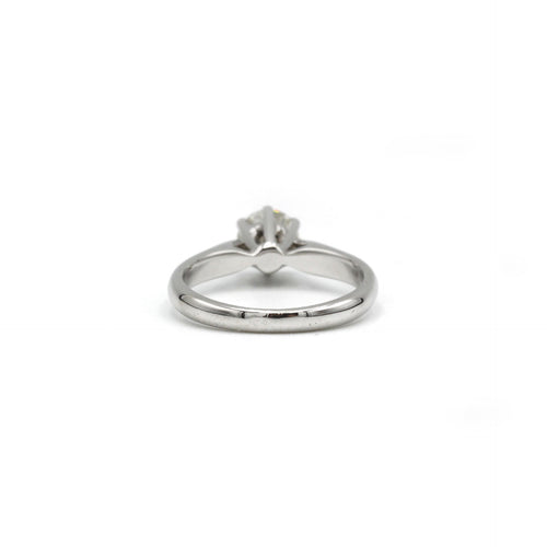 Bague 48 Solitaire - Bague en or blanc et diamant 0,60 ct 58 Facettes 240266R