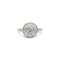 Ring 53 Ring Art Deco i hvidguld, Platin og diamanter 58 Facettes 240268R