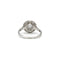Ring 53 Ring Art Deco i hvidguld, Platin og diamanter 58 Facettes 240268R