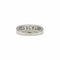 Ring 47 Halber Ewigkeitsring aus Platin und Diamanten im Prinzessschliff 58 Facettes 240214R